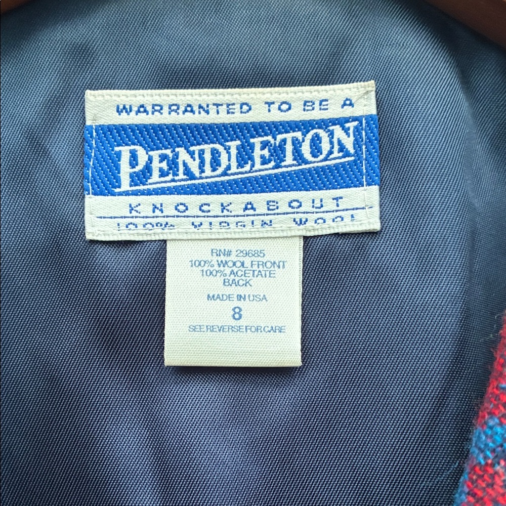 Pendleton 100% Wool Multicolor Geometric Patterne… - image 3